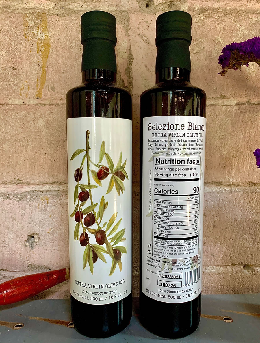 Selezione Bianco Extra Virgin Olive Oil Selezione Bianco Extra Virgin Olive Oil